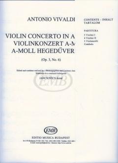 Violin Concerto in A Minor von Antonio Vivaldi 