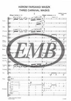 Three Carnival Masks (Kamillo Lendvay) 