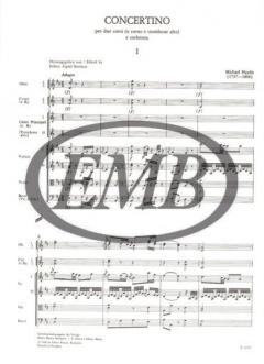 Concertino per due corni e orchestra von Michael Haydn 