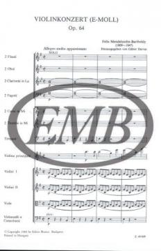 Violin Concerto in e minor von Felix Mendelssohn Bartholdy 