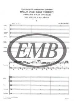 Three Ideas in Four Movements von Erzsebet Szonyi 