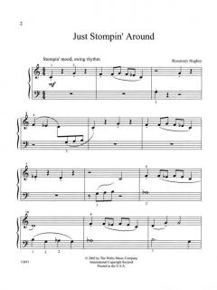 Just Stompin' Around Early Elementary Piano Solo von Rosemary Hughey 