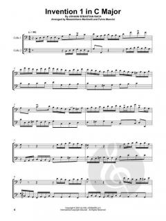 Two Part Inventions by J.S. Bach for Cello Duet von Mr. And Mrs. Cello im Alle Noten Shop kaufen