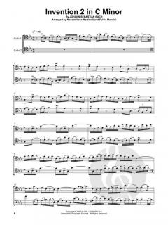 Two Part Inventions by J.S. Bach for Cello Duet von Mr. And Mrs. Cello im Alle Noten Shop kaufen