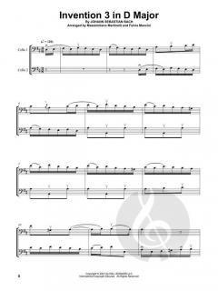 Two Part Inventions by J.S. Bach for Cello Duet von Mr. And Mrs. Cello im Alle Noten Shop kaufen