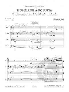 Hommage à Foujita op. 141 von Nicolas Bacri 