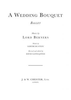 A Wedding Bouquet von Lord Berners 