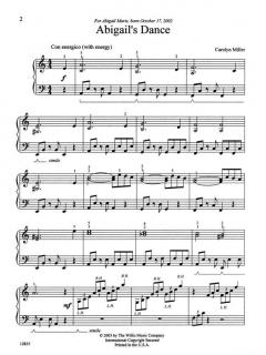 Abigail's Dance Piano Early Intermediate von Carolyn Miller 