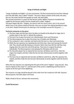 Songs of Solitude and Night von Sunleif Rasmussen 