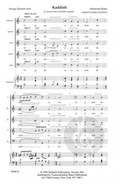 Kaddish von Salamone Rossi (Download) 