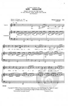 Sim Shalom von Michael Isaacson (Download) 