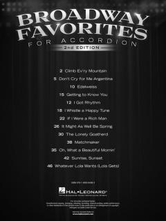 Broadway Favorites Accordion 