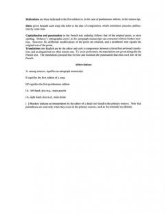 Songs Of Claude Debussy Vol.1 von Claude Debussy 