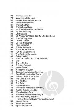 Children's Songs Guitar Chord Songbook 