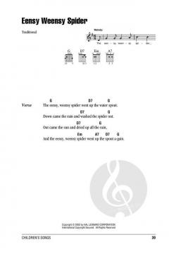 Children's Songs Guitar Chord Songbook 