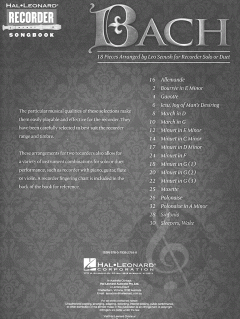 Bach For The Recorder (Johann Sebastian Bach) 