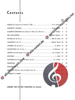 Concert And Contest Collection von Wolfgang Amadeus Mozart 