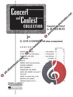 Concert and Contest Collection E Flat Alto Saxophone von Howard Voxman 