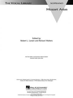 Mozart Arias Soprano von Wolfgang Amadeus Mozart 