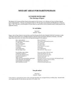 Mozart Arias For Bass And Piano von Wolfgang Amadeus Mozart 