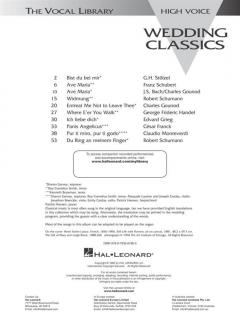 Wedding Classics (High Voice) von Robert Schumann 