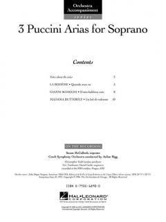 3 Puccini Arias For Soprano von Giacomo Puccini 
