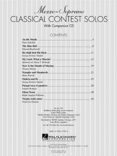 Classical Contest Solos Mezzo Soprano 