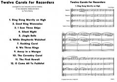Twelve Carols for Recorders (Download) 