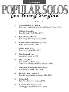 Popular Solos For Young Singers (Book & CD) 