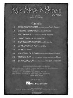 Kids' Stage & Screen Songs 