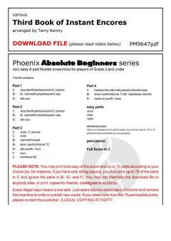 A Third Book of Instant Encores (Download) 