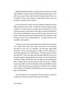 Christmas Solos For All Ages Low Voice 