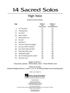 14 Sacred Solos High Voice 