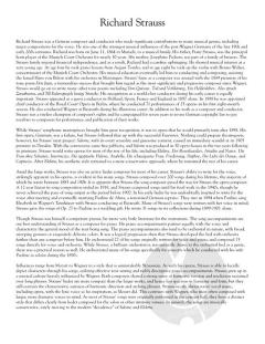 Songs Of Richard Strauss von Richard Strauss 