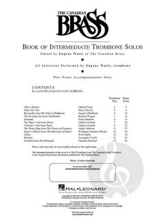 Intermediate Trombone Solos von Canadian Brass Quintet 