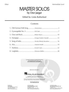 Master Solos For Oboe And Piano im Alle Noten Shop kaufen