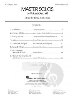 Master Solos for Trumpet and Piano von Robert Getchell im Alle Noten Shop kaufen