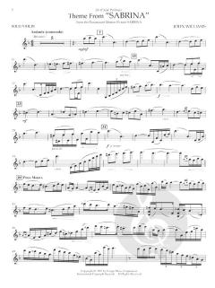 Theme From Sabrina For Solo Violin And Piano von John Williams im Alle Noten Shop kaufen