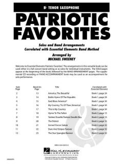 Patriotic Favorites Bb Tenor Saxophone (Michael Sweeney) 