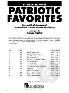 Patriotic Favorites Eb Baritone Saxophone (Michael Sweeney) 