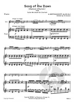 Suite Miniature op. 145 von Howard Voxman für Klarinette in B und Klavier im Alle Noten Shop kaufen