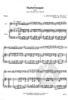 Suite Miniature op. 145 von Howard Voxman für Klarinette in B und Klavier im Alle Noten Shop kaufen