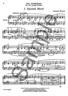 Ten Diversions For The Young Pianist von Alexandre Tansman 
