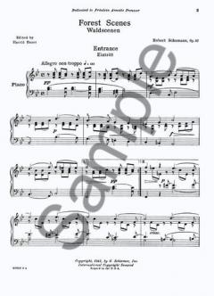 Forest Scenes Op.82 von Robert Schumann 