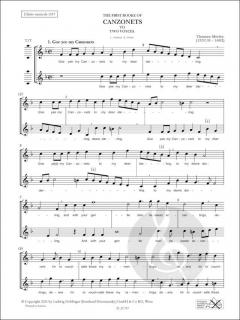 The First Booke of Canzonets to 2 Voyces von Thomas Morley 