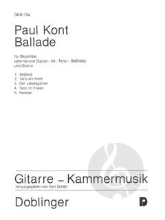 Ballade von Paul Kont 