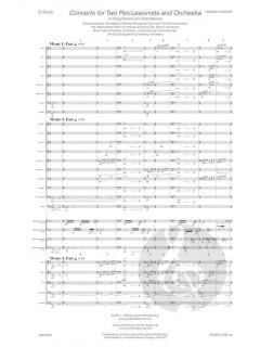 Concerto for Two Percussionists and Orchestra von Jonathan Leshnoff im Alle Noten Shop kaufen (Partitur)