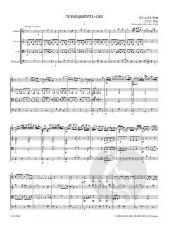 Streichquartett C-Dur von Friedrich Witt im Alle Noten Shop kaufen