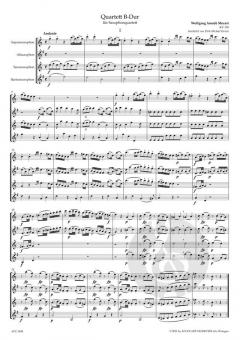 2 Saxophonquartette KV 159 & 160 von Wolfgang Amadeus Mozart 