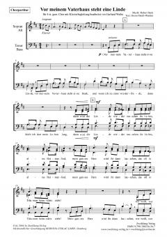 Vor meinem Vaterhaus steht eine Linde - Chorpartitur von Robert Stolz 